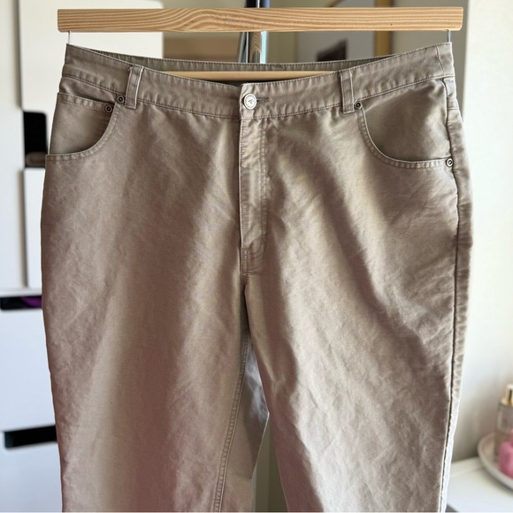 Vintage Eastern Mountain Sports Women’s Stylish Khaki Tan Pants Size 14 - Picture 2 of 5